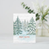 Carte Postale Musique d'hiver Pin de Noël (Debout devant)