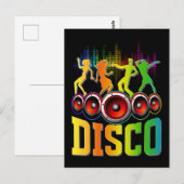 Carte Postale Musique Disco 80s 90s Party Groove Funky Musique (Devant / Derrière)