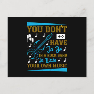 Carte Postale Musique - Écrivez votre propre musique