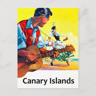 Carte Postale Musique et danse dans les îles canaries