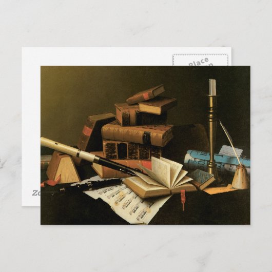 Carte Postale Musique et littérature (Devant / Derrière)