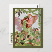 Carte Postale Musique Féerie Lecture de musique (Devant / Derrière)