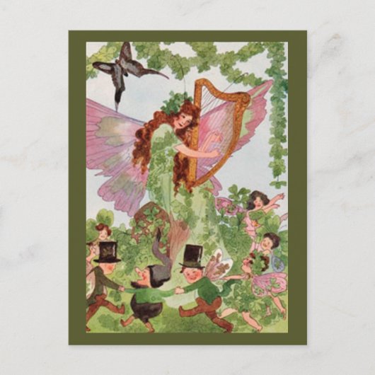 Carte Postale Musique Féerie Lecture de musique (Devant)