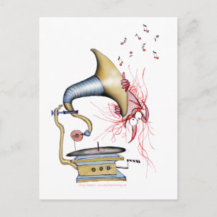 Carte Postale musique jazz cat, tony fernandes