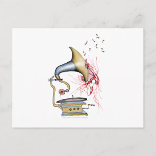 Carte Postale musique jazz cat, tony fernandes