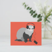 Carte Postale Musique Lover Ferret (Debout devant)