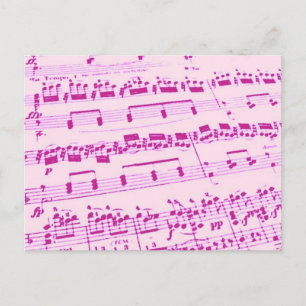 Carte Postale Musique majeure/étudiante/enseignant