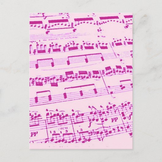 Carte Postale Musique majeure/étudiante/enseignant (Devant)