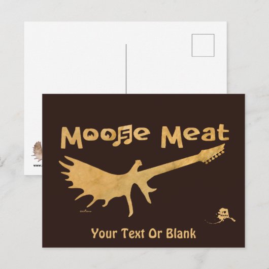 Carte Postale Musique Moose Meat Rock (Devant / Derrière)