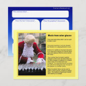 Carte Postale Musique, Musique des verres à vin (Devant / Derrière)