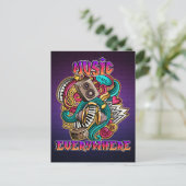 Carte Postale Musique partout graffiti DJ (Debout devant)