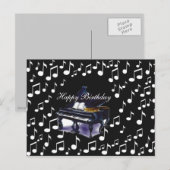 Carte Postale Musique piano_ (Devant / Derrière)