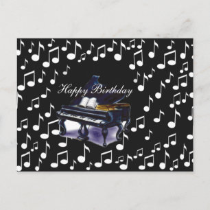 Carte Postale Musique piano_