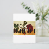 Carte Postale Musique Piano Keys Notes Enseignant Instruments Ro (Debout devant)