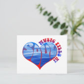 Carte Postale Musique remplit mon âme (Debout devant)