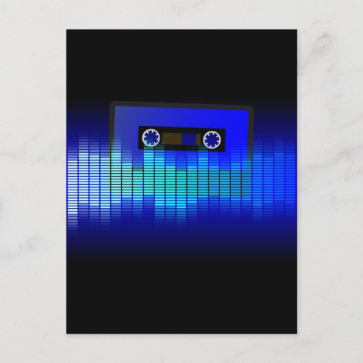 Carte Postale Musique rétro (Devant)