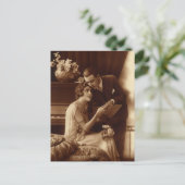 Carte Postale Musique romantique vintage, Amour et Romance (Debout devant)