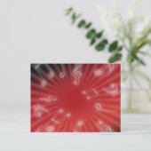Carte Postale Musique rouge (Debout devant)