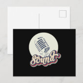Carte Postale Musique sonore (Devant / Derrière)
