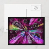 CARTE POSTALE MUSIQUE SWIRL (Devant / Derrière)