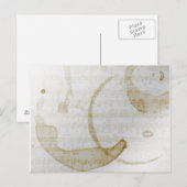 Carte Postale musique tache de café (Devant / Derrière)