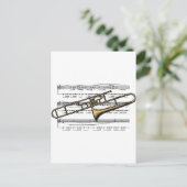 Carte Postale Musique Trombone 14 B (Debout devant)