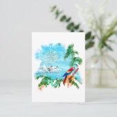 Carte Postale Musique tropicale de plage (Debout devant)