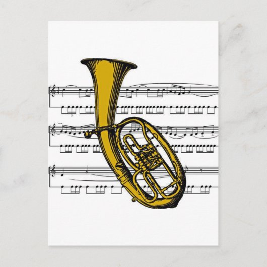 Carte Postale Musique Tuba 04 B (Devant)