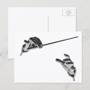 Carte Postale Musique Vintage, Mains du Chef d'Orchestre avec un