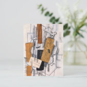 Carte Postale Musique violon et feuille | Georges Braque | (Debout devant)