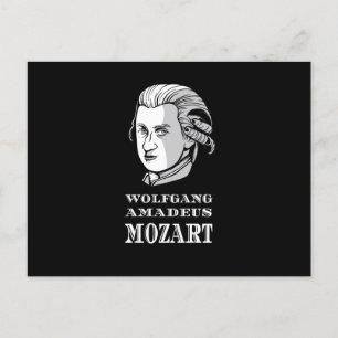 Carte Postale Musique - Wolfgang Amadeus Mozart Portrait
