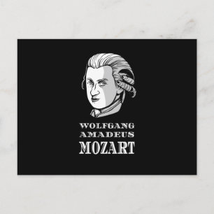 Carte Postale Musique - Wolfgang Amadeus Mozart Portrait
