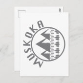 Carte Postale Muskoka Design - Stickers Carrés (Devant / Derrière)