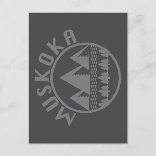 Carte Postale Muskoka Design - Stickers Carrés