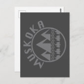 Carte Postale Muskoka Design - Stickers Carrés (Devant / Derrière)