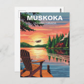 Carte Postale Muskoka Ontario Canada (Devant / Derrière)