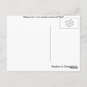 Carte Postale Muskus au Groenland (Dos)