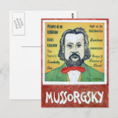 Carte Postale Mussorgsky (Devant / Derrière)