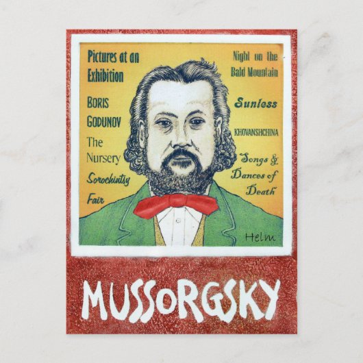 Carte Postale Mussorgsky (Devant)