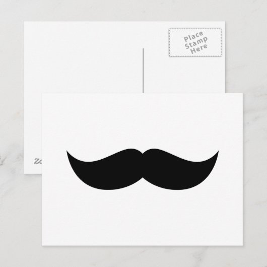 Carte postale Mustache (Devant / Derrière)
