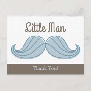 Carte Postale Mustache Little Man