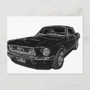 Carte Postale mustang 4