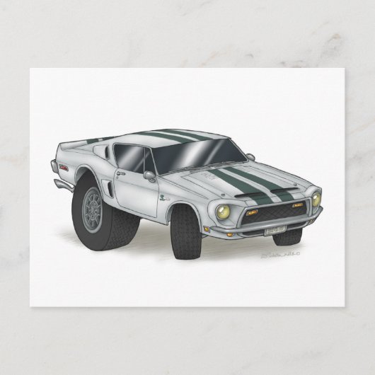 CARTE POSTALE MUSTANG COBRA (Devant)