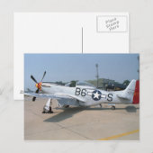 Carte Postale Mustang P-51D (Devant / Derrière)