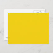 Carte Postale Mustard Jaune foncé Jaune Couleur Solide Arrière - (Devant / Derrière)