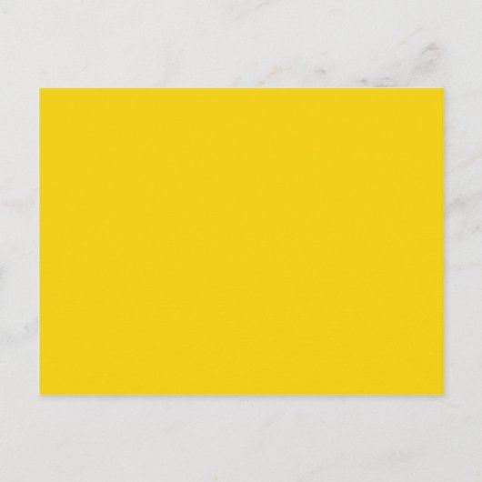 Carte Postale Mustard Jaune foncé Jaune Couleur Solide Arrière - (Devant)