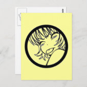 Carte Postale muuhh - mignon anime - kawaii >_< (Devant / Derrière)