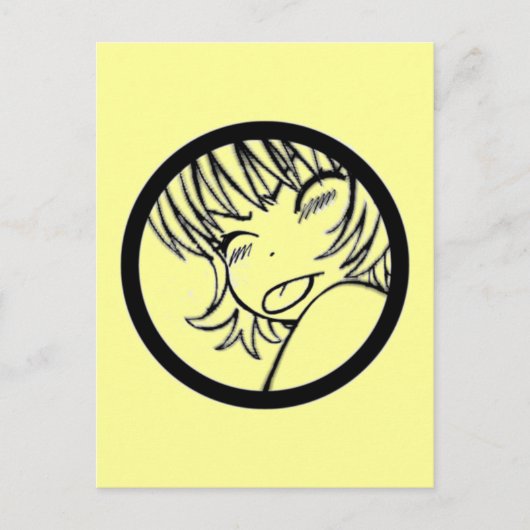 Carte Postale muuhh - mignon anime - kawaii >_< (Devant)