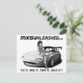 Carte postale MX5 (Debout devant)