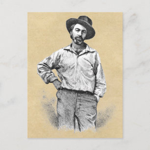 Carte Postale "My Barbaric Yawp" Citation de Walt Whitman